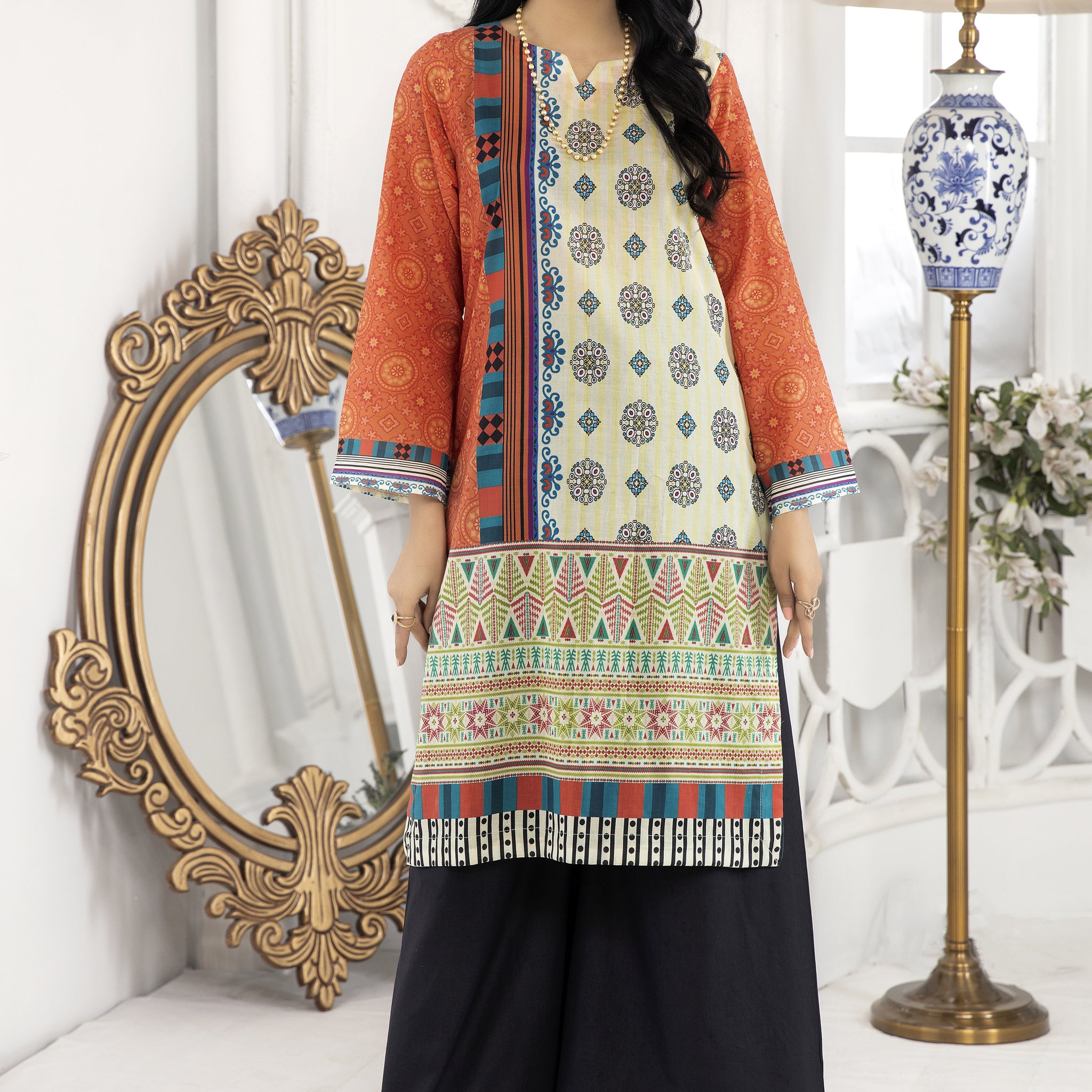 PREMIUM LAWN - TANGERINE (ZA-SS-18)