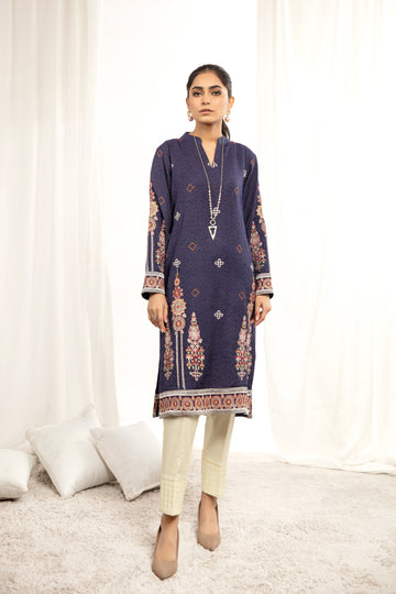 KARANDI EMBORIED SHIRT - Purple (ZA-WSC-02)
